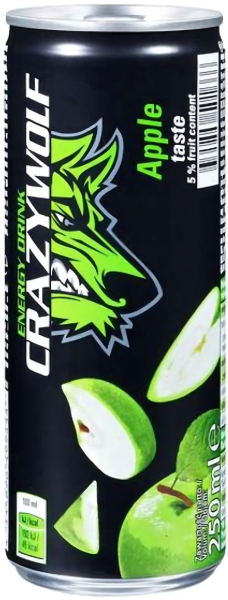 CRAZY WOLF - Apfel Energy Drink 330ml